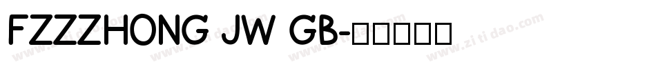 FZZZHONG JW GB字体转换